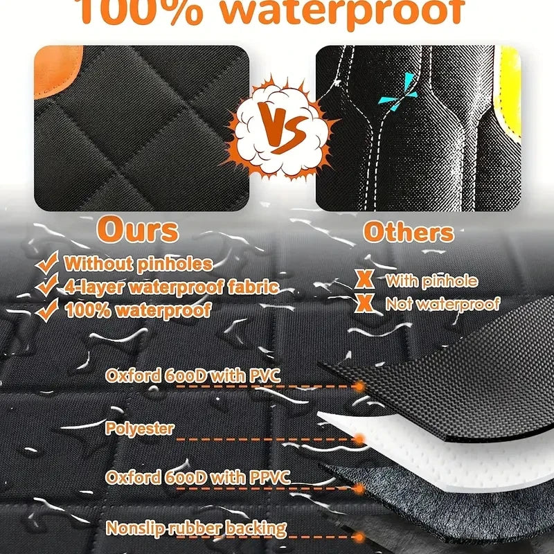Waterproof Dog Car Seat Cover for Back Seat