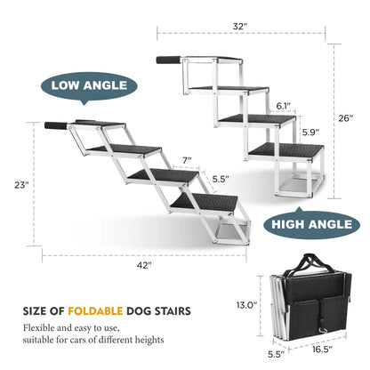 Foldable Dog Ramp for Car & SUV – 250 lb Capacity