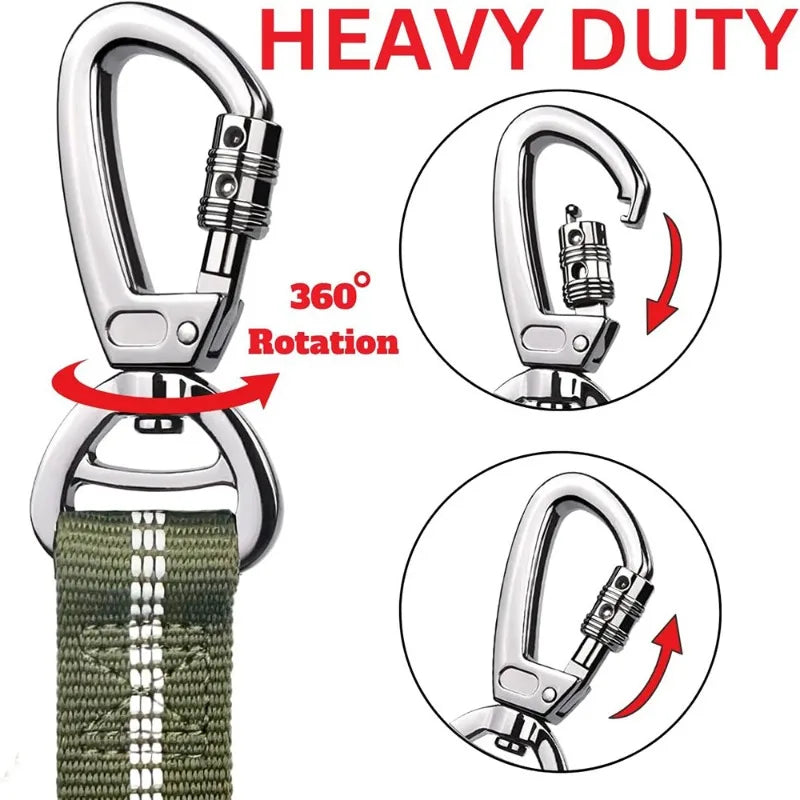 Heavy Duty Reflective Dog Leash for Large Dogs