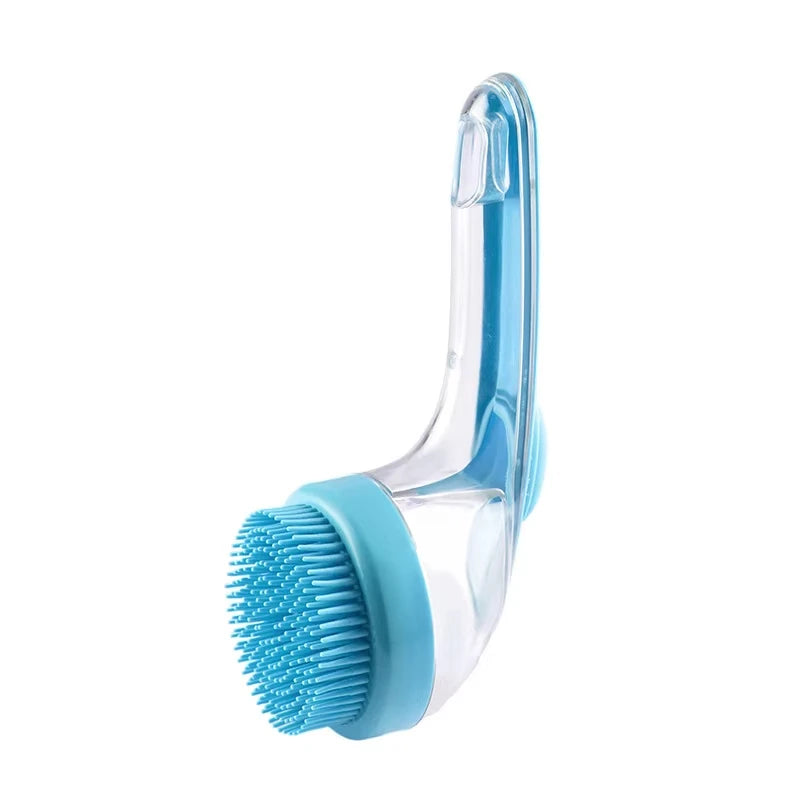 🥳2026 HOT SALE🥳💞50K+ SOLD!🛁🐾 50% OFF! All‑in‑One Bath Brush – Built‑in shampoo dispenser, 2‑sided bristles. Gentle scrubbing, easy clean. Stress‑free bath time for you & your pet! 💧✨